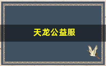 最新天龙私服：天龙公益服(天龙公益服发布2024年最新消息) (2)