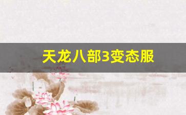 天龙八部3变态服(天龙八部3游戏)