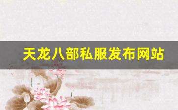 龙八部sf布网：天龙八部私服发布网站